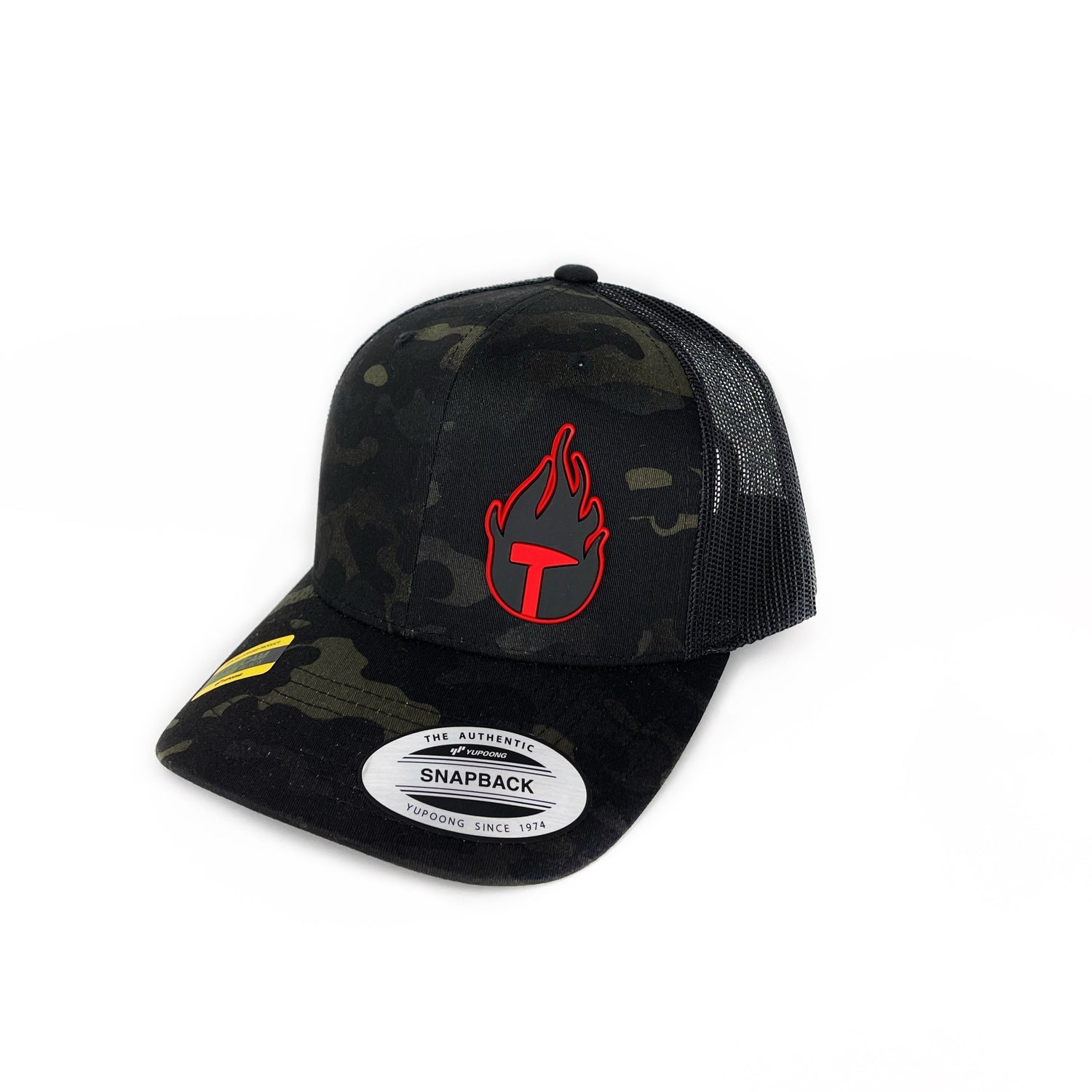Eros Hat 2 - Black Camo/Red