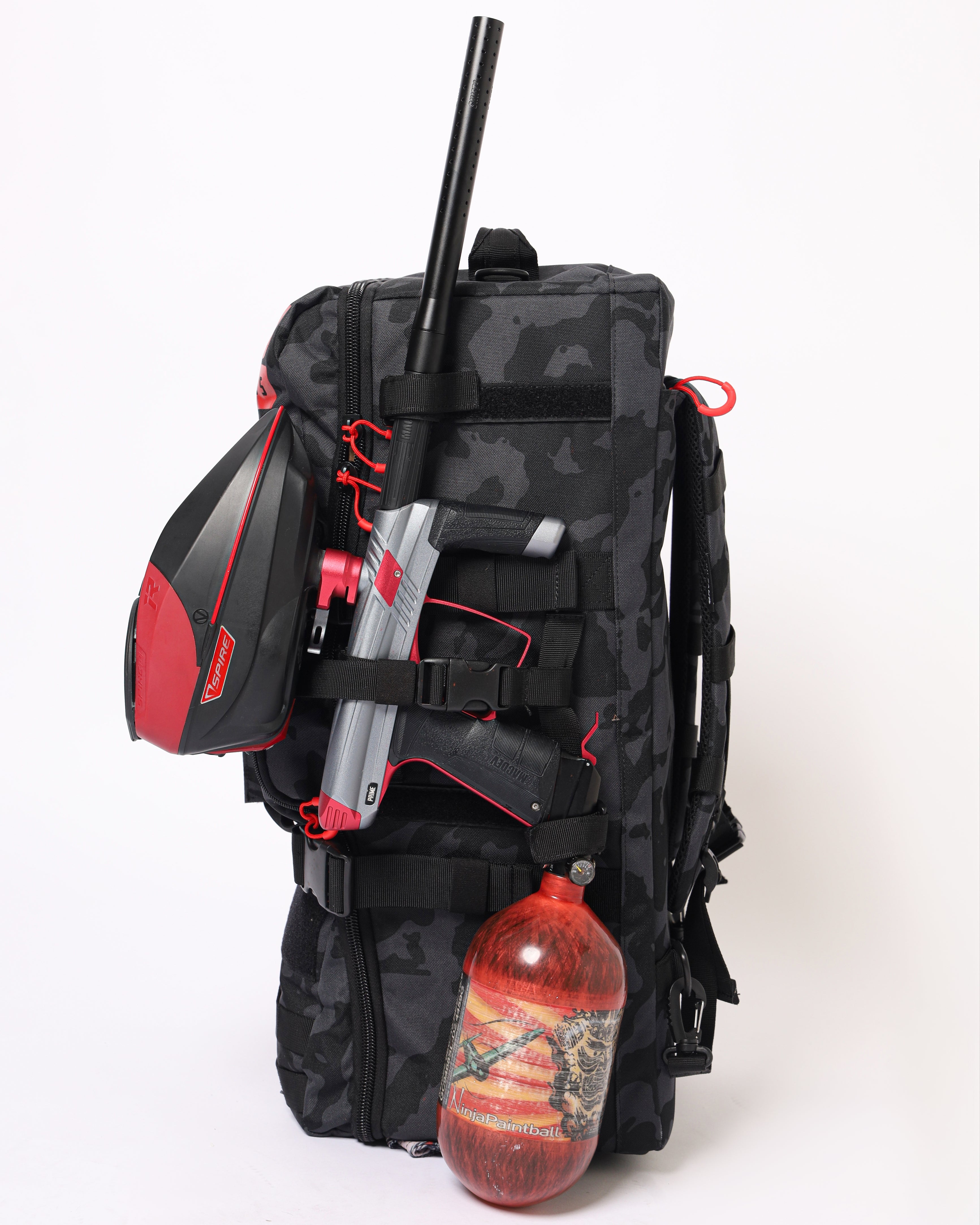 バッグ M+RC NOIR HI-TECH RED CAMO BACKPACK M + RC NOIR Hi Tech Red Backpack Men's Red Camouflage Camo