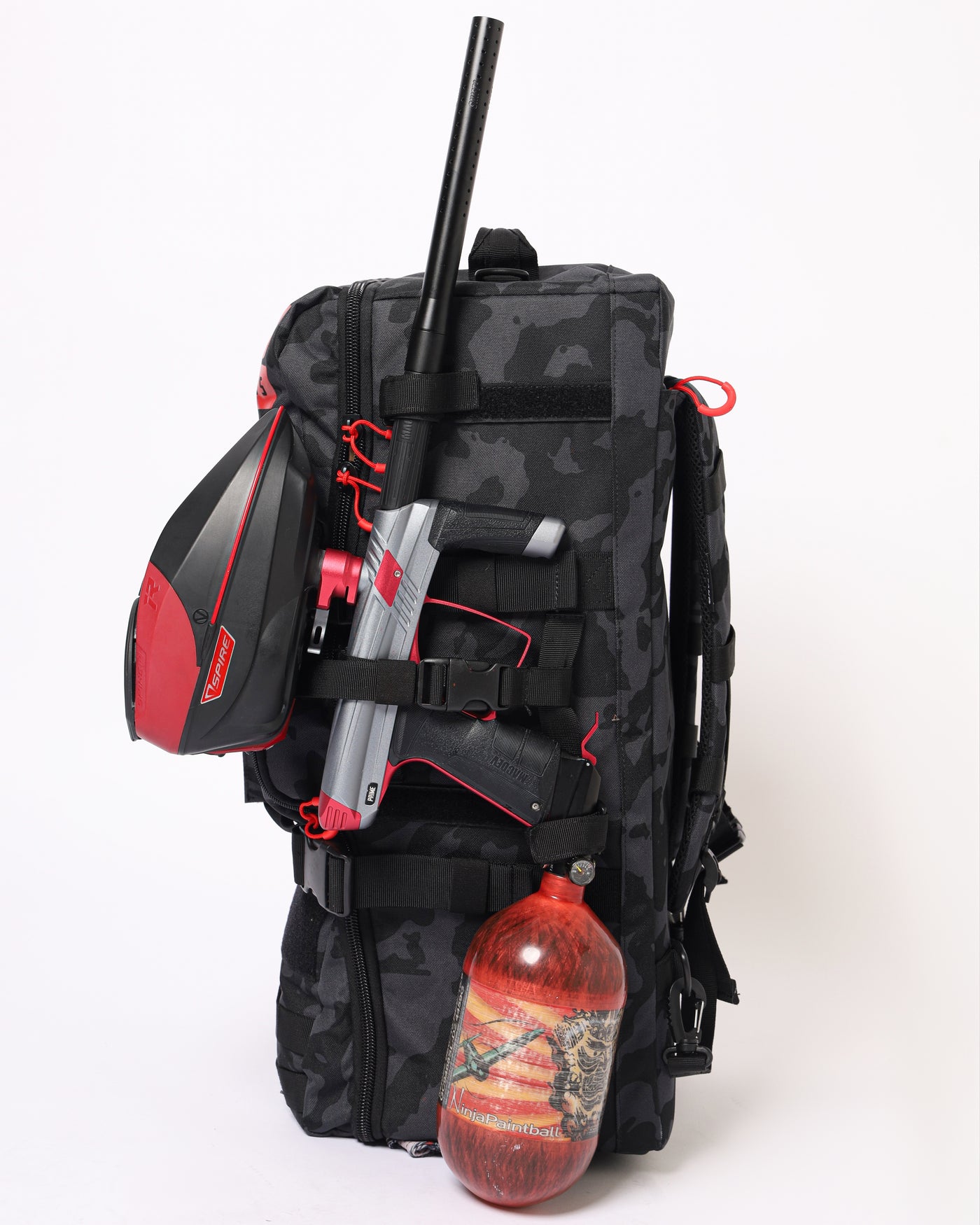 Fire 1.5 Backpack - Black Camo/Red