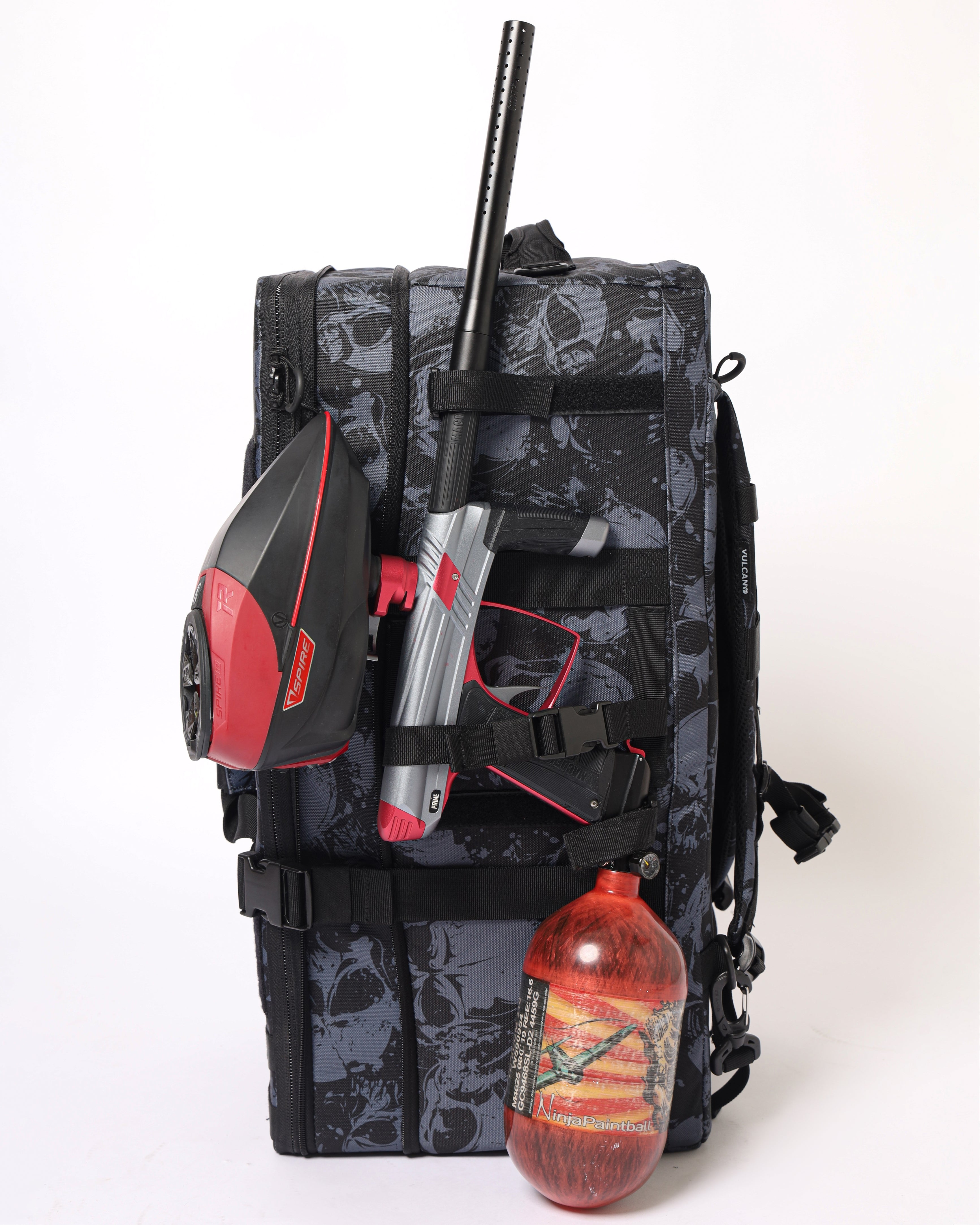 Fire 2.0 Expand Backpack - Dark Skull – Vulcano Paintball